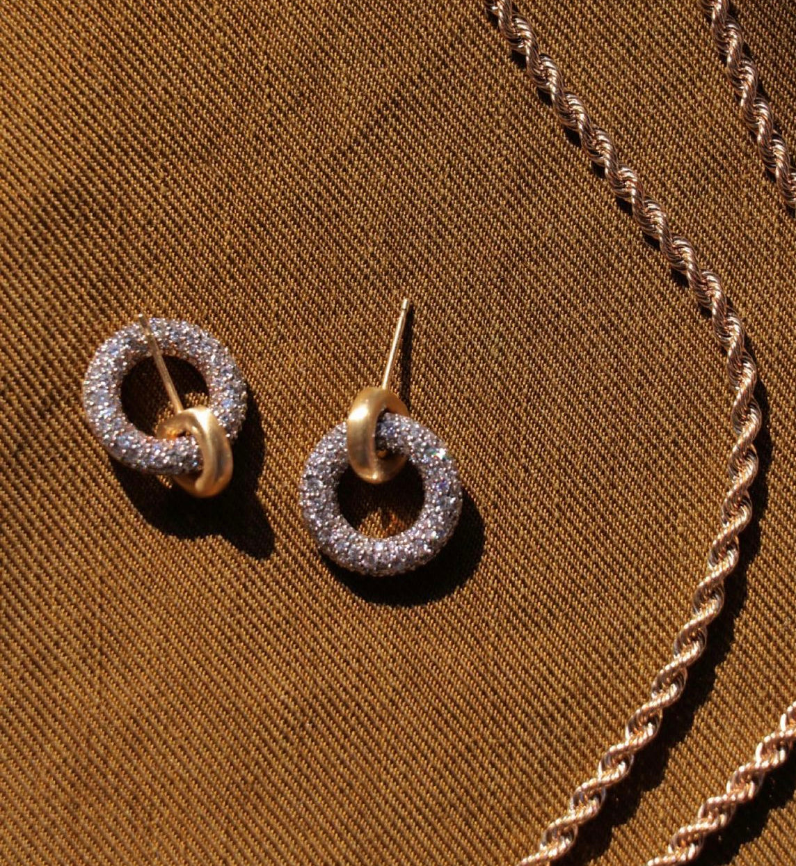 Arco diamond pavé ‘spinning’ earrings